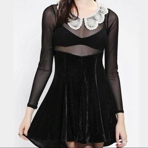 Rare Unif sheer velvet dress